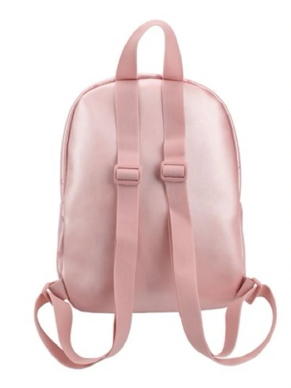 Disney Bioworld Pink Mickey Mouse Print with Gold Metal Badge Mini Backpack